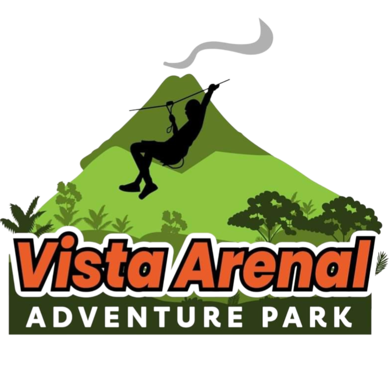 Vista Arenal Adventure Park official logo - Premier adventure tours in La Fortuna, Costa Rica